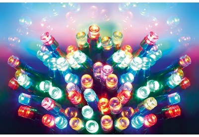 Premier LED MULTI COLOURED Supabrights Light Set with Multi-action x 120